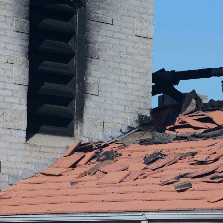 smoke and fire damged house restoration