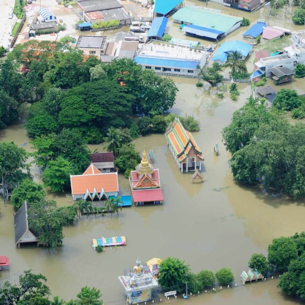 Flood damage restoration services needed