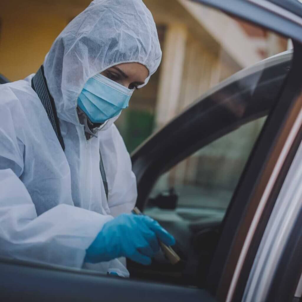 professional forensic cleanup process
