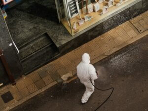 Forensic cleaning street