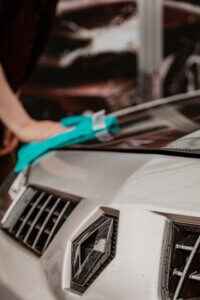 Vehicle decontamination cleaning