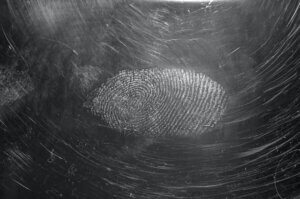 Forensic clean up fingerprint