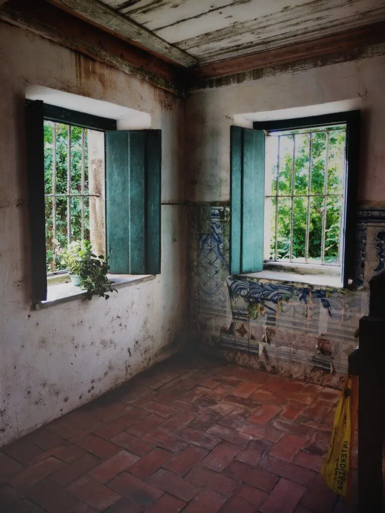 Mould odour treatment being carried out in an affected room.