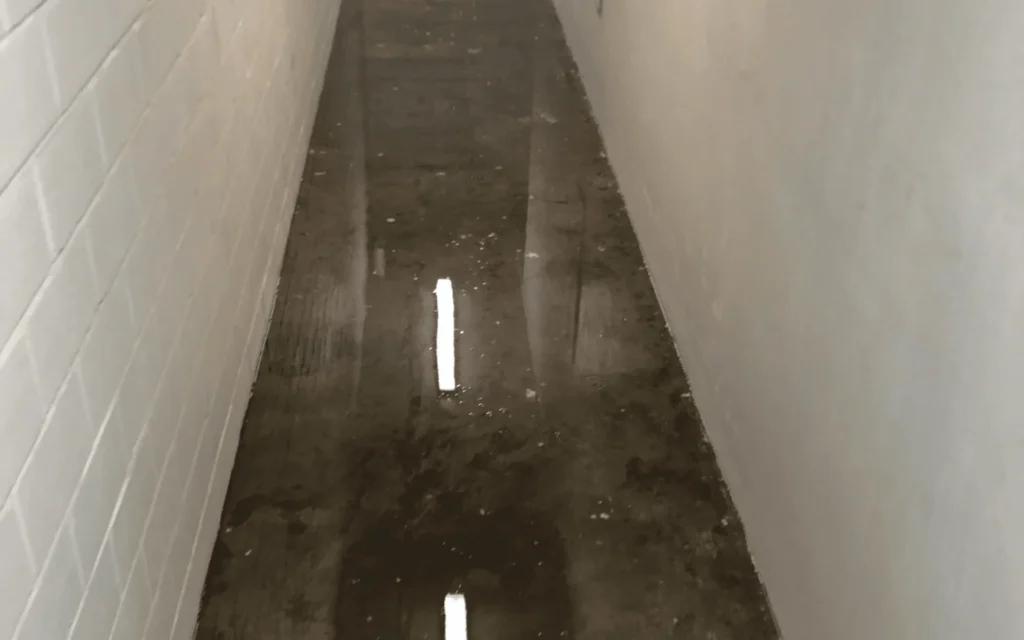 Flooded apartment