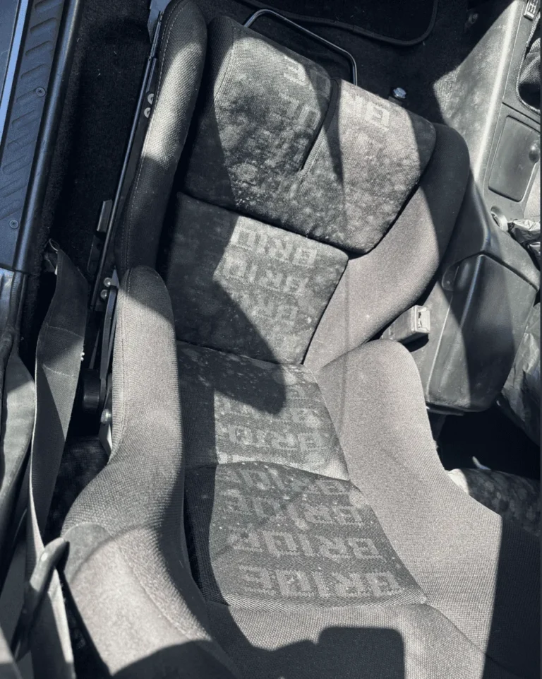 Mouldy Car Seat needing expert vehicle decontamination services